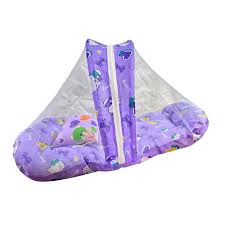 Cotton Purple Baby Mosquito Net Bed