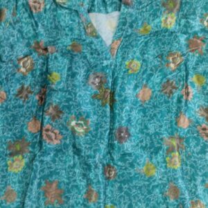 Long Kurti For Women Size 42 Color Green Printed