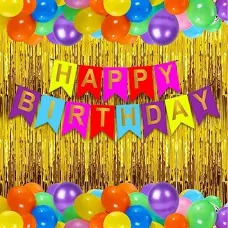 Multicolour Happy Birthday Decor Kit
