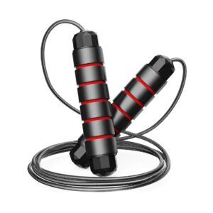 Boldfit Skipping Rope For Men Women Adjustable Jumping Rope Black Color