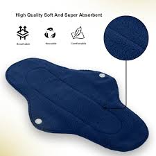 Reusable Sanitary Pad Cloth I Washable Cloth Pads Navy Blue Color