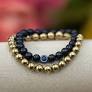 Astrotalk Golden Pyrite Evil Eye Bracelet Pack Of 2