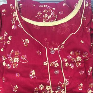 Women Kurti Red Colour Size Xxl