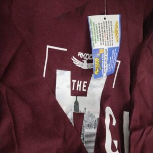 Maroon Color Printed T Shirt For Men Size L