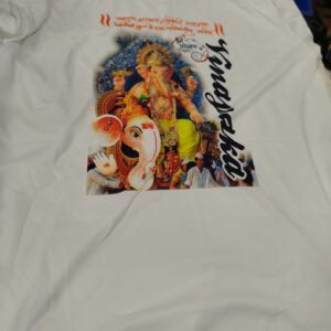 White Colour T Shirt For Men Size M