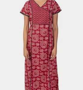 Nihsamah Matto Cotton Night Gown For Women Size 3Xl