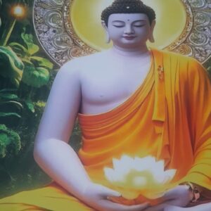 Buddha Wall Stickers For Living Room Multicolour