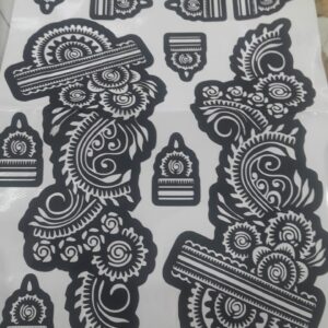 Mehndi Stickers Black