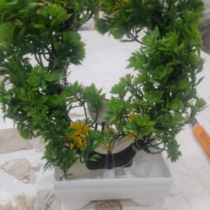 Artificial Flowers Pot For Decoration Green