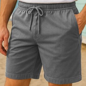 Nobero Grey Color Men Shorts Size M