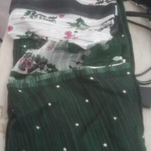 Multicolor Green Saree For Women