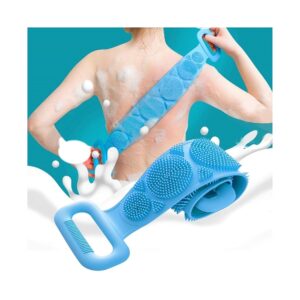 Silicone Body Back Scrubber Blue