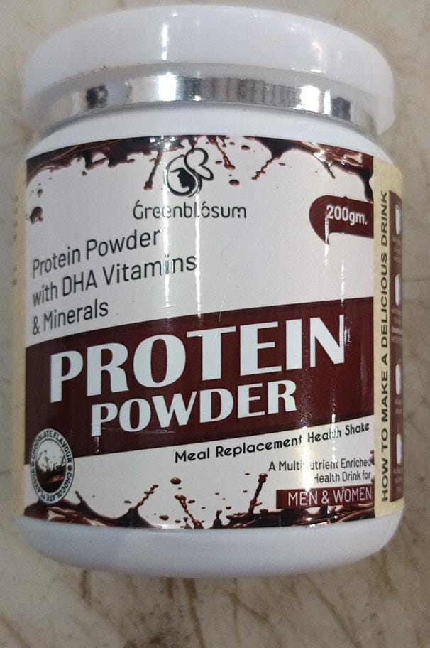 Green Blossom Protein Powder With Dha Vitamins Minerals A Meal Replacement Health Shake For Men And Womenpoint 200 Gm