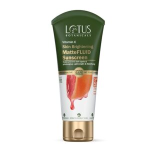 Lotus Botanicals Vitamin C Skin Brightening Matte Fluid Sunscreen 75 G