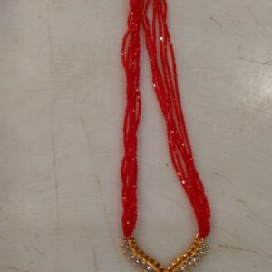 Red Colour Necklace For Women