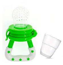 Silicone Food Nibbler For Babies Green 1Pc