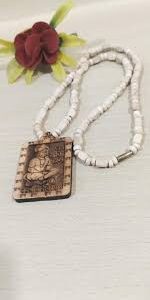 Shri Ji Mathurajageshwar Dham Bala Ji Locket Mala Hand Maid Original Tulsi Van Gyan Gudri Vrindavan