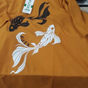 Ausk Women Oversized Tshirt Yellow Colour L Size