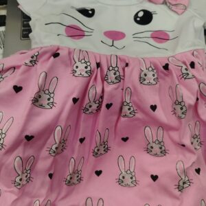 Pink And White Colour Dress For Kids Size 20