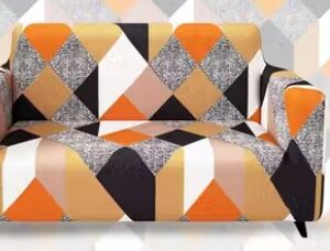 Multi Spandex Printed 3 Seater Sofa