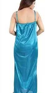 Peacock Colour Nighty Size M For Women