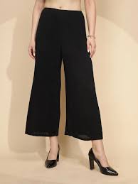 Black Color Palazzo Size M For Women