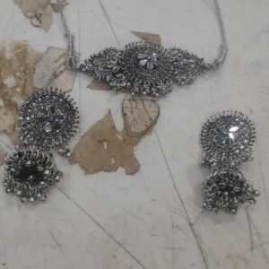 Womens Necklace Set Silver