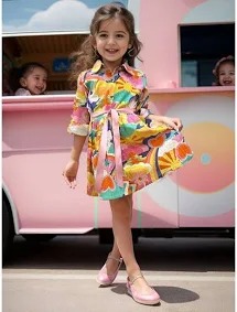 Atun 6 To 7 Yrs Multicolour Frock