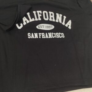 Black Colour T Shirt Top For Women Size Xl