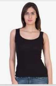 Black Colour Vest Top For Women Size Xl