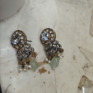 White Colour Earrings For Women