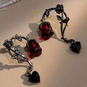 Jewelsmart Wednesday Addams Core Earrings Red