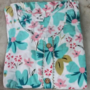 Multicolour Printed Kurta For Women Size 38