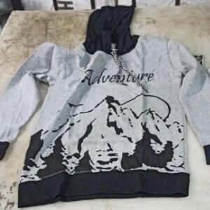 Grey Colour Hoodie For Men Size S