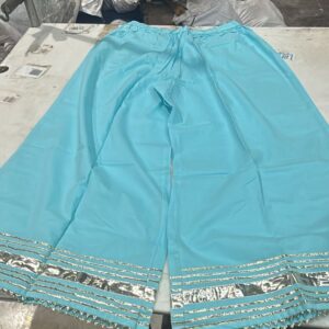 Women Palazzo Sky Blue Color Size Xl