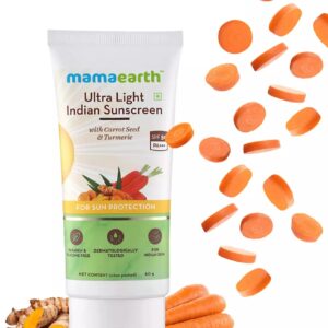 Mamaearth Ultra Light Indian Sunscreen Tube Of 80 Gm