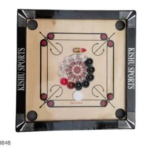 Kishu Sports 20X20 Inch Small Carrom Board Kikker Frame Board