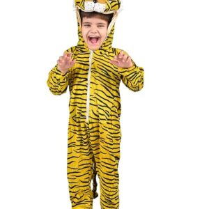 Tiger Bagh Animal Kids Fancy Dress CostumeIndian 7 To 8 Years Yellow