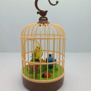 Multicolor Beautiful Bird Cage With Sound Making And Moving Birds