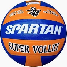 Spartan Approved By Vfi Super Volley Leather Volleyball Size 4 Yellow