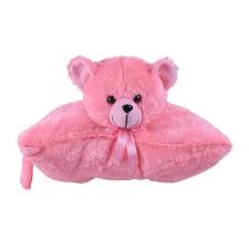 Ultra Soft Toys Ultra Bear Folding Plush Soft Kids Pillow Cushion 15 Inch Pink Colour