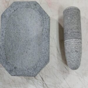 Madman Kalvam Stone Mortar And Pestle SetMasher Khalbatta Kharal Musal Kitchen