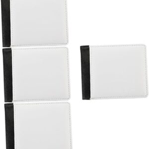 Leather Wallet For Heat Transfer Diy Credit Card Holder Slim Pu Leather Purse Daily Use