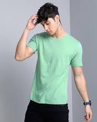 Men Shirt Light Green Color Size M