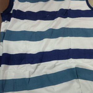 Kids Boy Shoulder Less Shirt White And Blue Size 12 Years