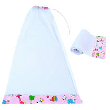 Baby Jhula Mosquito Net Only Pink White