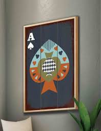 Aesthetic Boho Wall Painting Decor For Living Ace Spade Card 60X90Cm