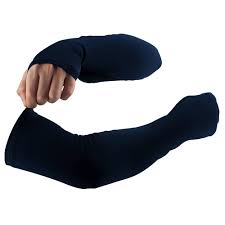 Unisex Black Arm Sleeves Pair