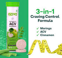 Oziva Metabolic Acv Moringa Effervescent Tablet 15 Each Green Apple