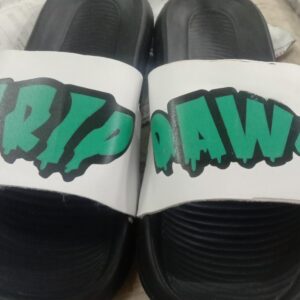Black And White Trip Daws Flip Flops For Men Size 42